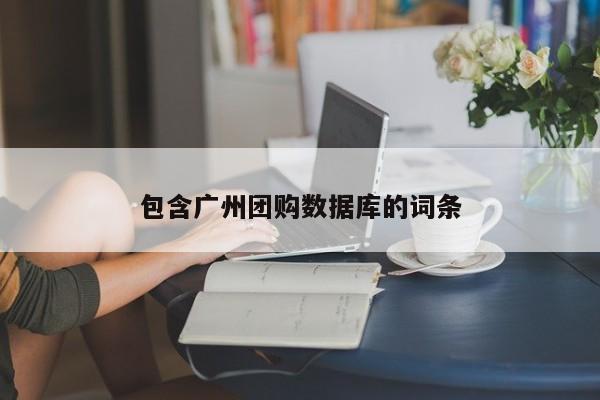 包含广州团购数据库的词条